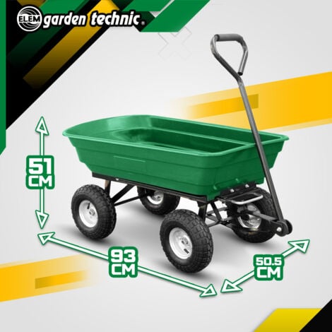 Chariot de jardin en acier 250 kg ELEM GARDEN TECHNIC