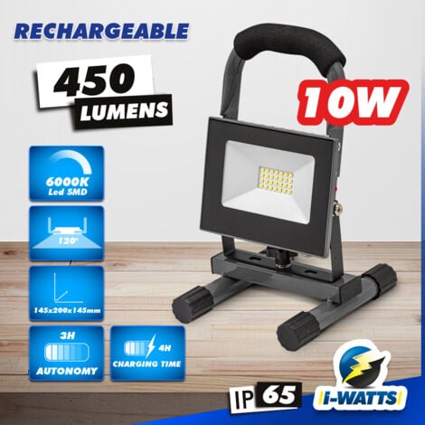 Projecteur led rechargeable 10W - I-Watts