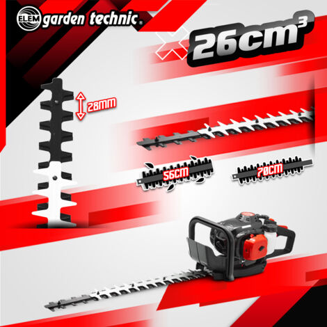 Taille-haies thermique 26CC - coupe 560mm - Elem Garden