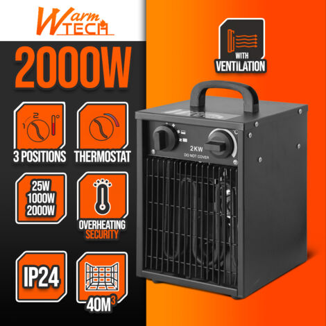 Chauffage En Céramique Avec 3 Modes De Fonctionnement Et Minuterie