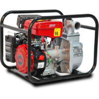 Pompe à eau thermique 4 temps 79.6cc 7000l/h – Moteur à essence sans plomb 95 – Hauteur de refoulement 30m – Aspiration jusqu'à 7m – Master Pumps