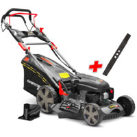 Gardeo Pro – Tondeuse thermique autotractée 170cc – Largeur de coupe 50.8cm – Bac de ramassage 65L – Réglage hauteur de coupe 6 positions – Fonction mulching