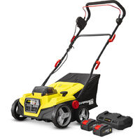 Gardeo Pro – Balayeuse sur batterie 2 x 20V – Bac récolteur 45L – Largeur de travail 38cm – Hauteur réglable 5 positions