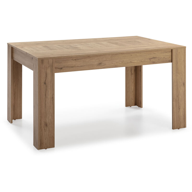 Mesa de Comedor Fija Kloe 140 cm (Largo) x 90 cm (Ancho) x 76 cm (Alto), Acabado Color Naturale