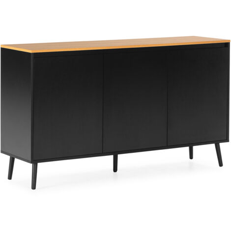 Aparador Desi 3 puertas color Negro (1/5)