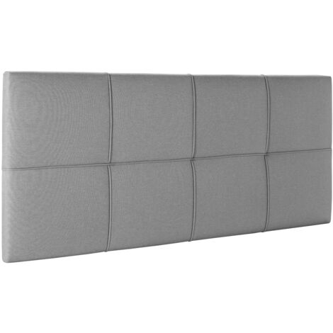 Cabecero tapizado Sicilia 140x60 cm color Gris Claro (1/5)