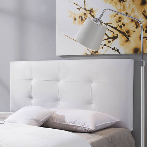 Cabecero De Cama Tapizado MAYA 150x60 Blanco