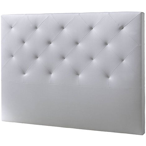 Cabecero De Cama Tapizado BRUNO 150x115 Blanco