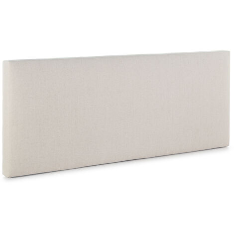 Cabecero tapizado NAIROBI 160x60 cm de Lino Natural. Acolchado con Espuma. 8 cm de Grosor. Incluye herrajes para Colgar