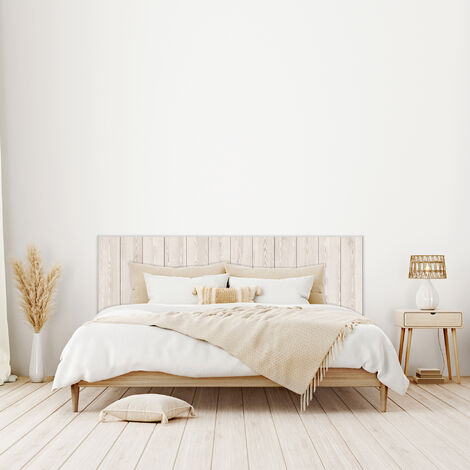 Cabecero Cama Fresno 100 cm, imitación Madera, MDF con impresión Realista, 100 cm (Ancho) 0,5 cm (Profundo) 60 cm (Altura)