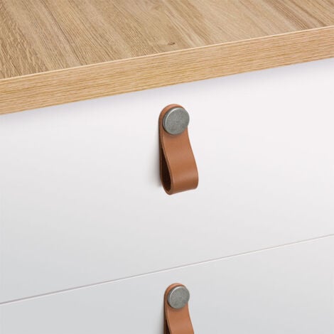 Pendant en cuir texi - Décor : Marron clair - ITAR
