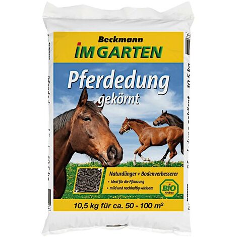 BECKMANN Fumier de cheval granulé 10,5 kg Engrais de ferme Engrais universel Plantes