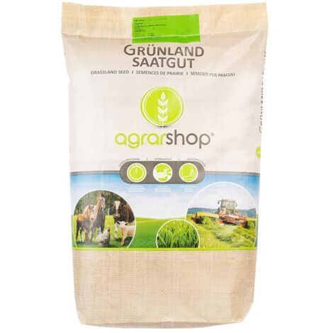 Agrarshop pâturage permanent sursemis 10 kg graines de pâturage graines d'herbe prairie semences
