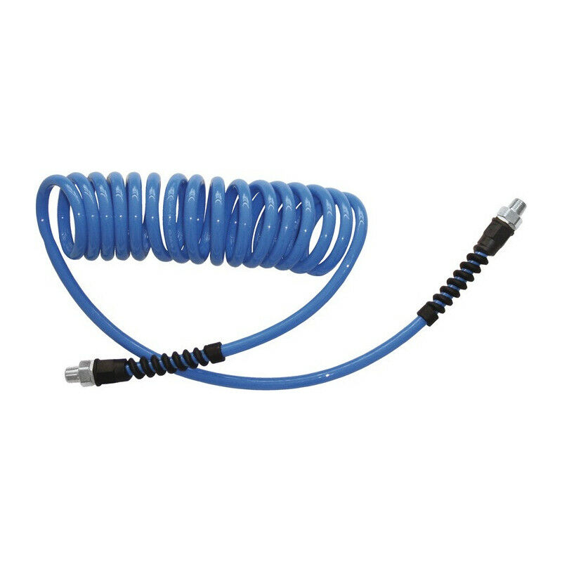 EBERTH Tubo per aria compressa 5m, tubo per compressore con diametro 10mm x  14,5mm (interno x esterno) e pressione di esercizio di 20 bar, accessori per  pistole ad aria compressa senza attacco 