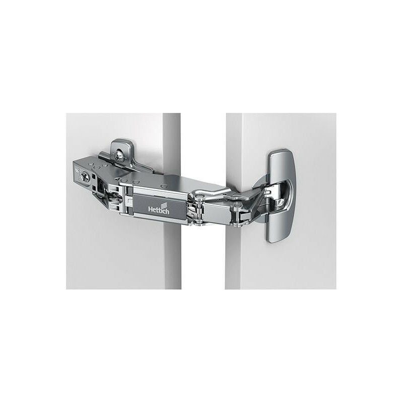 Emuca Set di cerniere interne per porte in vetro, spessore 4-6 mm, Acciaio,  Grigia metallizzata