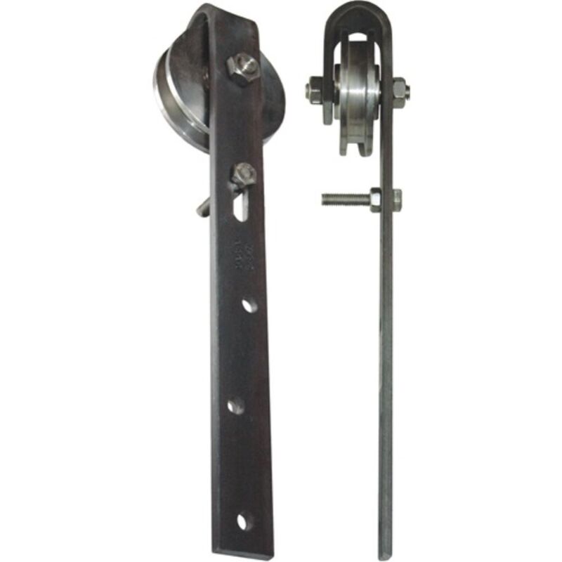 RULLI SCORREVOLI PER Cancello Scorrevole Rulli Guida Guide Kit Colonna - Foto 9