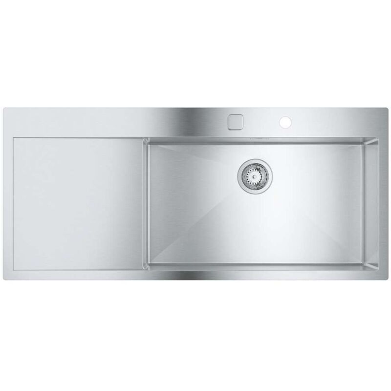Lavello Incasso Acciaio Inox 86x50 Cm Con Gocciolatoio Sx