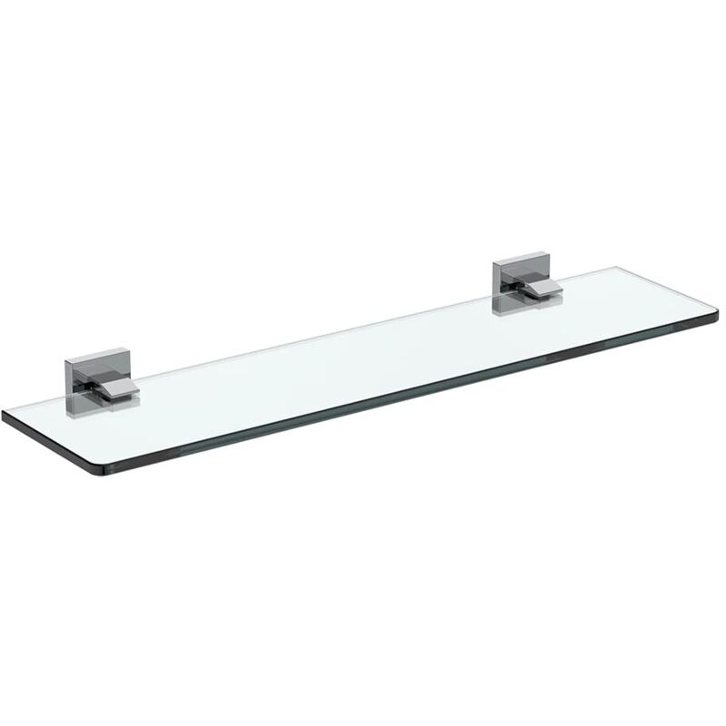 SWANEW Mensola da parete in vetro. mensola in vetro da bagno 50 x 10 cm