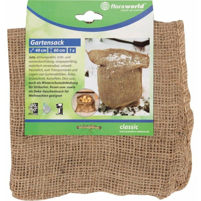 Sacco Juta 58x102 neutro naturale 5 pezzi per frutta verdura cereali,  decorazione, articoli regalo, protezione piante