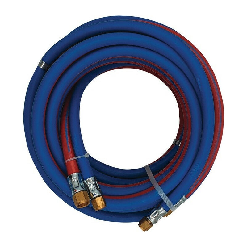 10 metri tubo gas GPL in gomma blu Ø 8X13 mm per bombola cucina