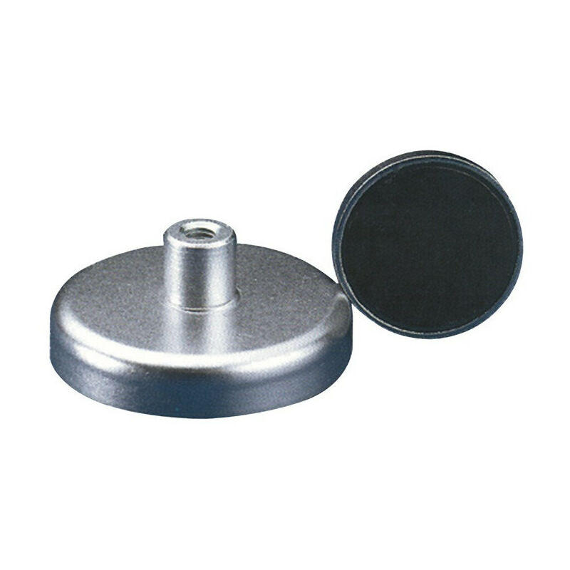 Magnete piatto D.25xH7mm con bussola filettata 40 N grip