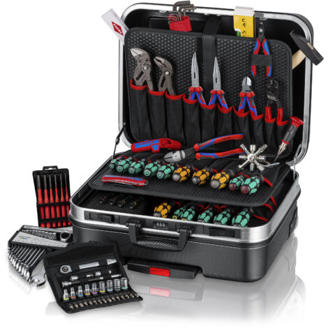 KNIPEX 00 21 06 M Valigia portautensili „BIG Basic Move“ Meccanica 90 pezzi 515 mm