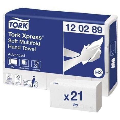 Asciugamani TORK 2 veli.soft.advanced bianco L260xB210 ca