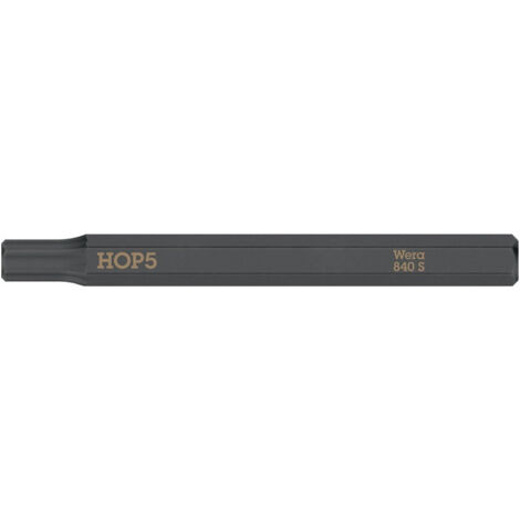 Bit 840 S Hex-Plus 5,0x70mm 1/4 di pollice Hex-Plus 5,0x70mm L.70mm WERA (Per 5) (1/2)