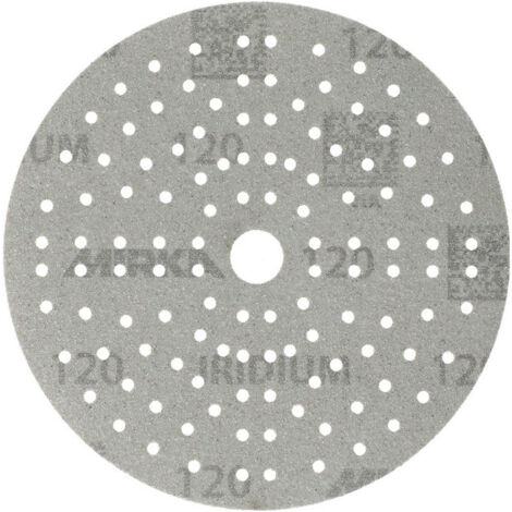 Disco abrasivo IRIDIUM Grip 121L 150mm K.120 f.HO/metallo/lacca/co. (Per 100) (1/2)