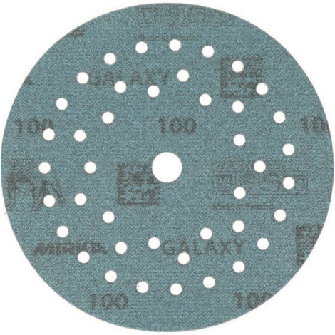 Disco abrasivo adesivo GALAXY Grip Multifit 125mm K.100 f.HO/metallo/lacca/co. (Per 50)