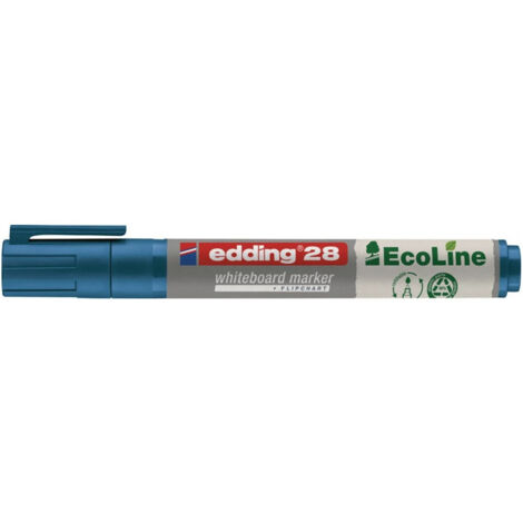 Marqueur tableau blanc 28 EcoLine bleu trait largeur 1,5-3mm pointe ronde EDDING (par 10)