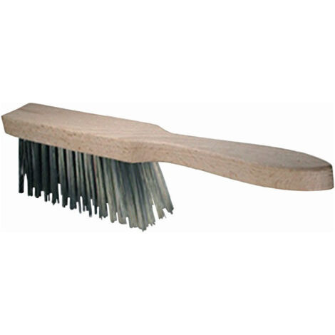 Brosse à main en fil d'acier L.310mm en fonte d'acier 4 rangs OSBORN