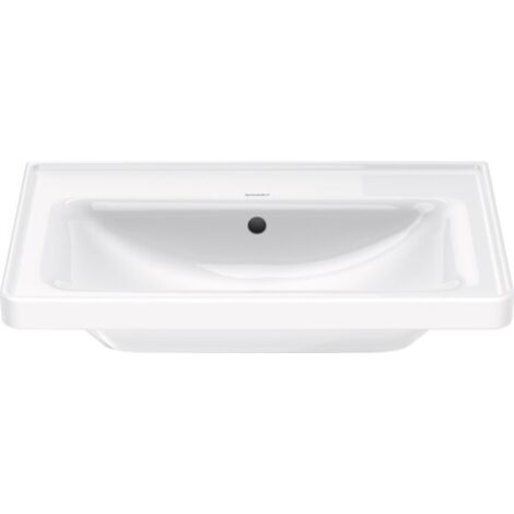Duravit D-Neo lavabo, 650x480mm, sans trou pour robinet, avec (1/5)