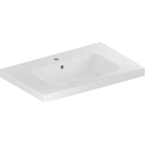 Geberit iCon Light lavabo, 75 cm x 48 cm, avec trou pour (1/3)