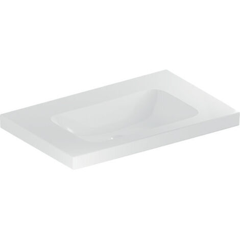 Geberit Waschtisch iCon Light 750x480mm m Abl. o HL ohne Überlauf weiß (1/3)