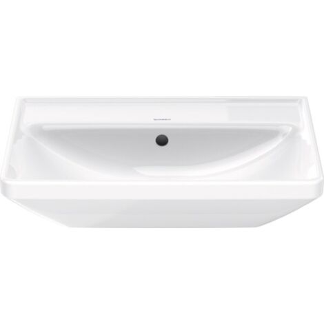 Duravit D-Neo lavabo, 600x440mm, sans trou pour robinet, avec