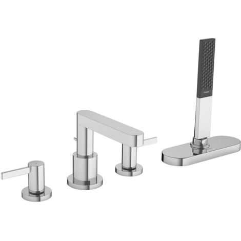 Hansgrohe Finoris - Set bordovasca, montaggio a 4 fori, sBox, cromo 76444000 (1/5)