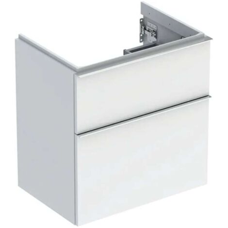 Geberit Waschtischunterschrank iCon 600x615x416mm verk. Ausl. we hochglanz/G (1/2)
