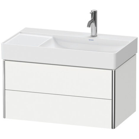 Duravit XSquare meuble sous-lavabo mural 78,4x46,0 cm, 2 tiroirs, (1/4)