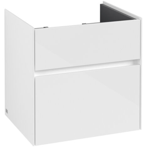 V&B Waschtischunterschrank COLLARO 554x546x444mm Glossy White (1/5)