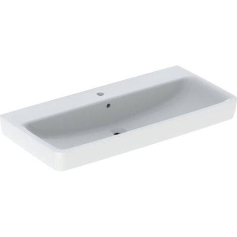 Geberit Renova Plan, lavabo, 100x48 cm, 1 trou pour robinet, avec