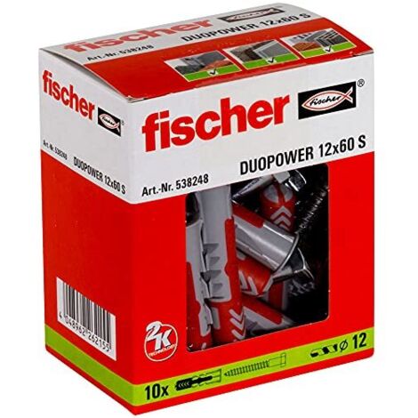 FISCHER 538248 DUOPOWER-FH, GRIGIO/ROSSO, MIT SCHRAUBE