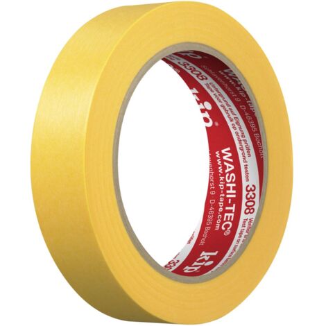 Ruban adhésif PREMIUM PLUS - jaune Goldkrepp® 24mmx50m (Par 36) (1/4)