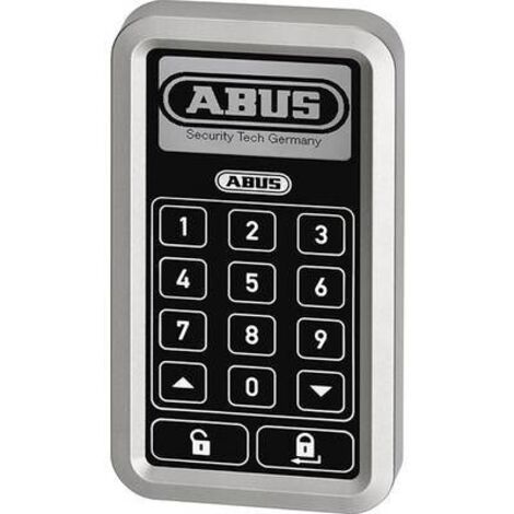 ABUS HomeTec Pro Controllo accessi CFT3000 - Tastiera a codice per l'apertura della porta d'ingresso - Per l'azionamento della serratura senza fili HomeTec Pro - Argento - 10126