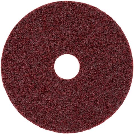 Disco Velcro Ø 115 Millimetri Non Tessuto Con Grado Finezza Centraggio, Sc-Dh: Media, Colore Rosso (1/3)