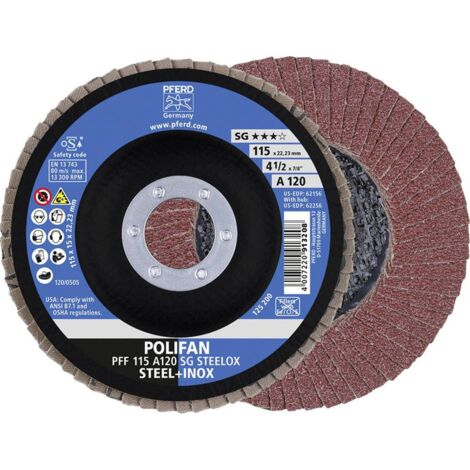 Gamma Macinazione Ø 115 Mm (13 300 Giri / Min), Polifan® Sg-A, Grade: 120 (1/4)