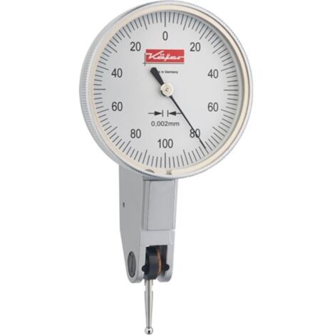 Comparatore Sonda Orientabile, Käfer, Diametro Dell'Anello Esterno: 40 Mm, Lettura 0,002 Millimetri Misura Fra 0,2 Mm Quadrante Graduazione: 0-100-0