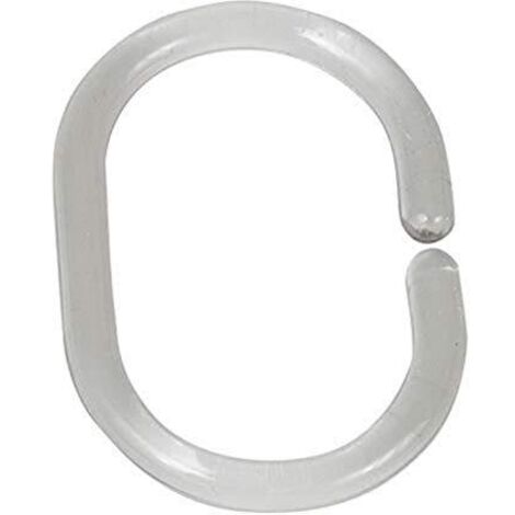 Anello Tenda Della Doccia Trasparente 12-Er Set