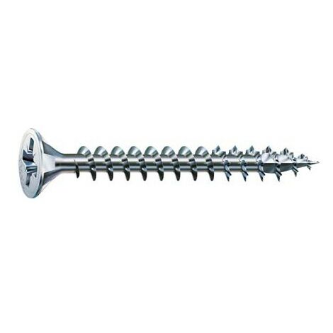 filettatura parziale Zincato Spax T-STAR plus 191010450603 4CUT Vite universale con testa svasata lucida zincata tramite galvanizzazione 4,5 x 60 mm