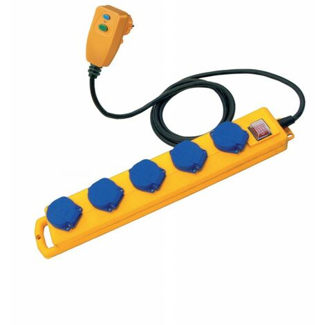 Striscia Di Estensione Con 5 Prese Tappi Giallo 5 M H07Rn-F3G1,5 - Foto 8